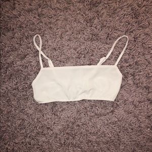 white bikini top